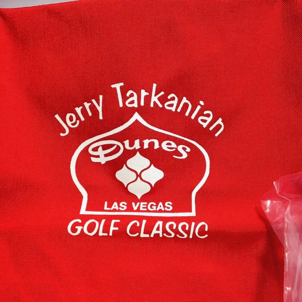 Vtg NEW 80s Dunes Las Vegas Golf Classic Scott Travel Cover Bag Jerry Tarkanian